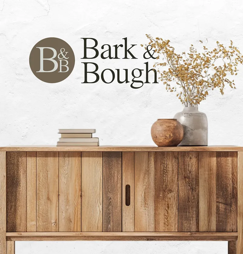 Bark and Bough logo and brand identity