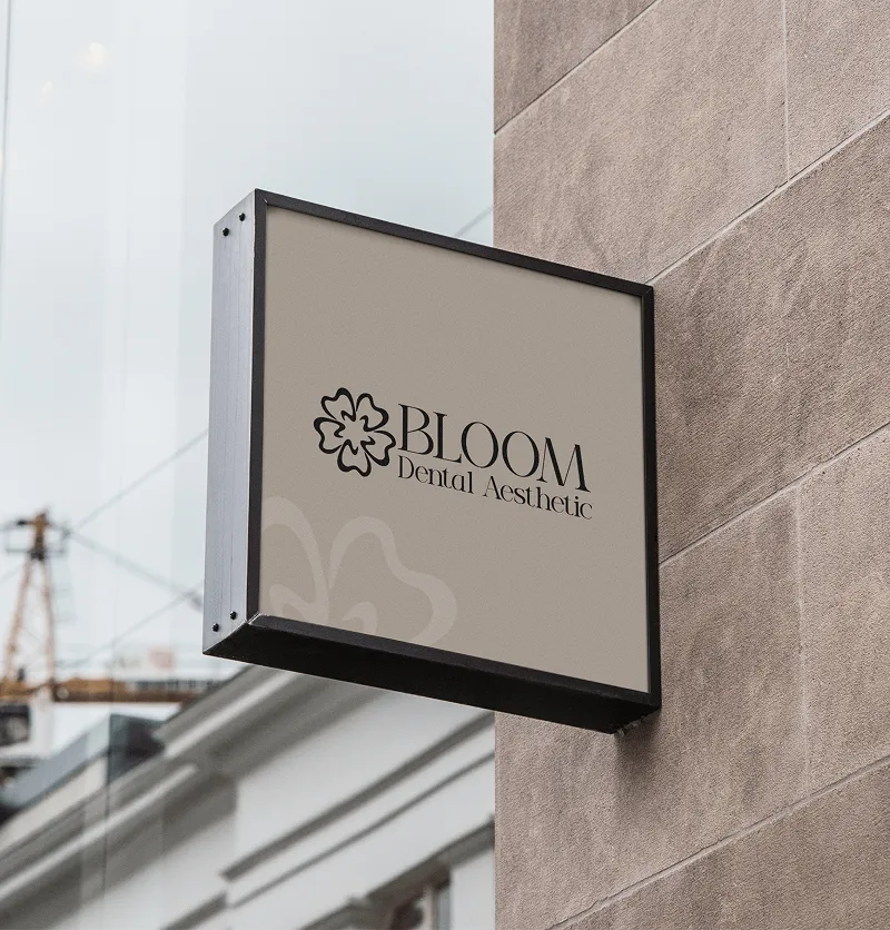 Bloom Dental logo and brand identity
