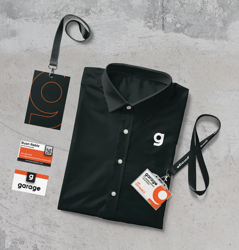 Garage Professional brand identity and logo