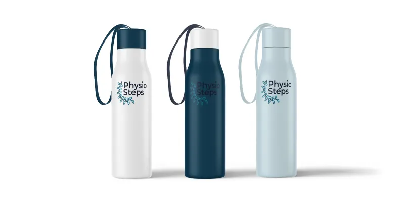 Physio Steps brand stationery and print