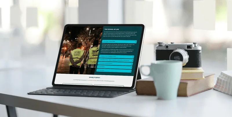 Straatwerk website desktop
