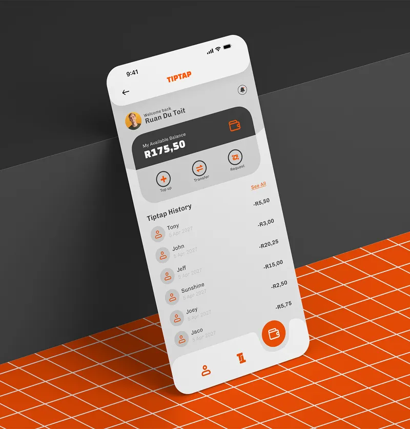 TipTap brand identity and product logo
