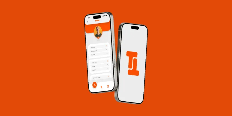 TipTap high-fidelity UI screens