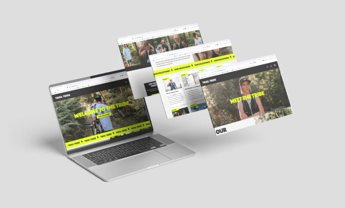 Trail Tribe — premium athleisure brand hero image